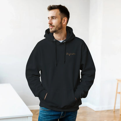 Regionize Original Hoodie Schwarz Gold Bestickt – Unisex Premium Streetwear