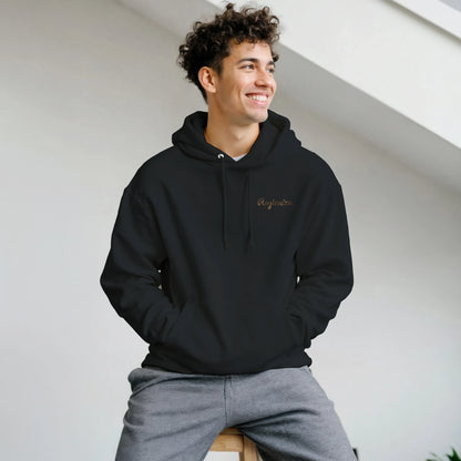 Regionize Original Hoodie Schwarz Gold Bestickt – Unisex Premium Streetwear